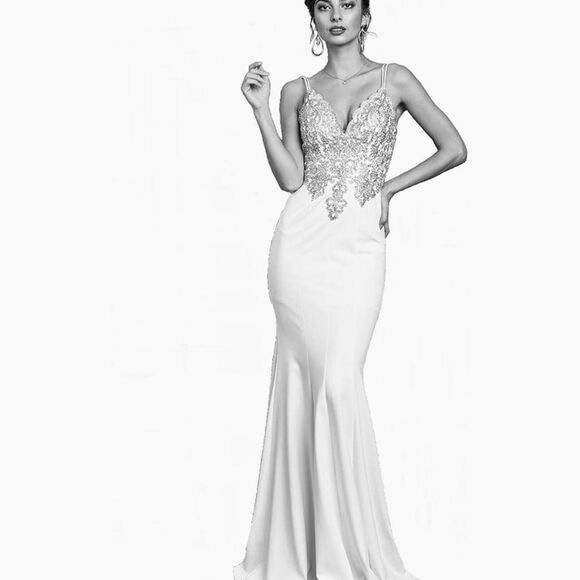 Soieblu Dresses & Skirts - Soieblu Beaded Embroidered Maxi Dress Medium Prom Dress